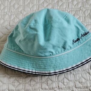 Roots Aqua Bucket Hat with Logo